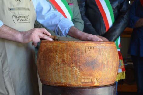 Parmigiano Reggiano, aperta la forma più antica: con una stagionatura di oltre 27 anni