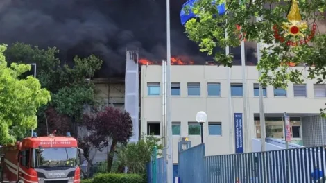 Viterbo, maxi incendio all’Università della Tuscia